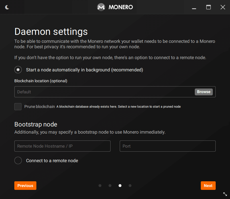 daemon
settings